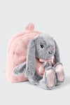 Sac à dos avec lapin en peluche