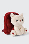 Sac à dos avec chaton en peluche