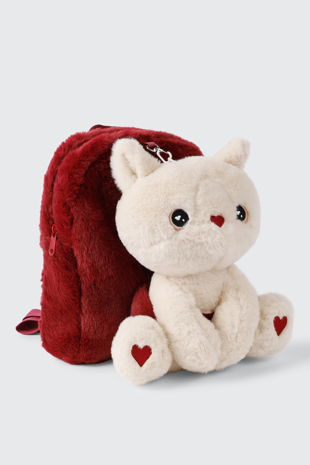 Sac à dos avec chaton en peluche