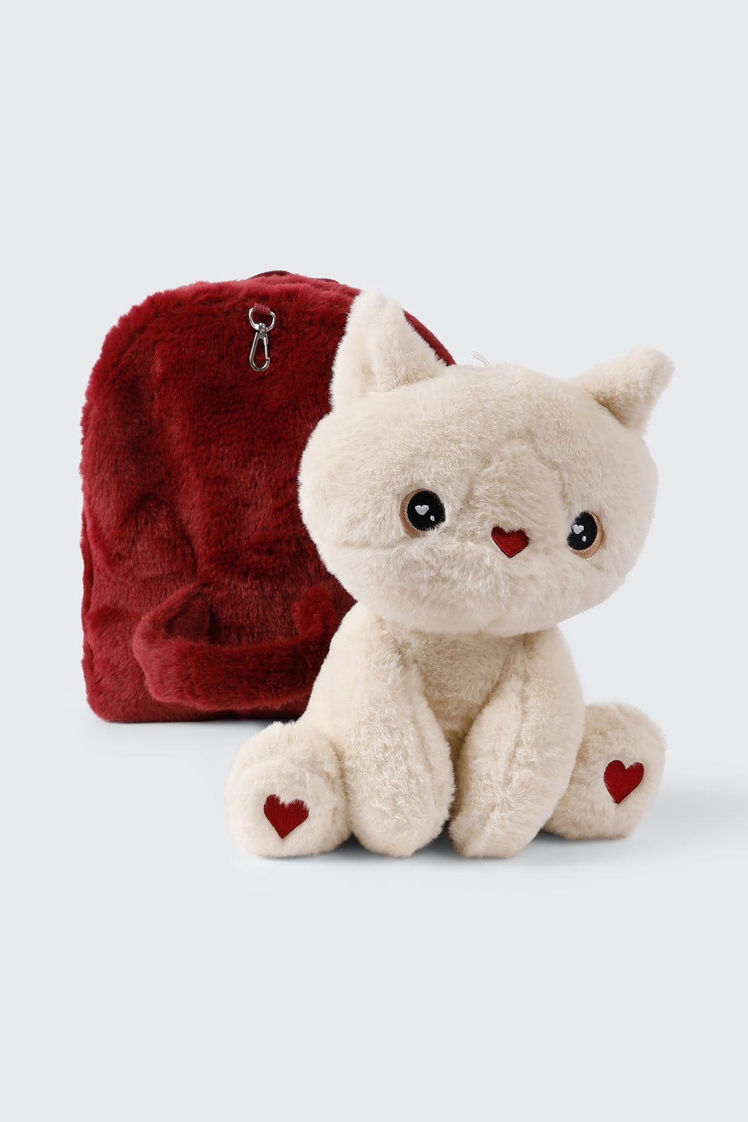 Sac à dos avec chaton en peluche