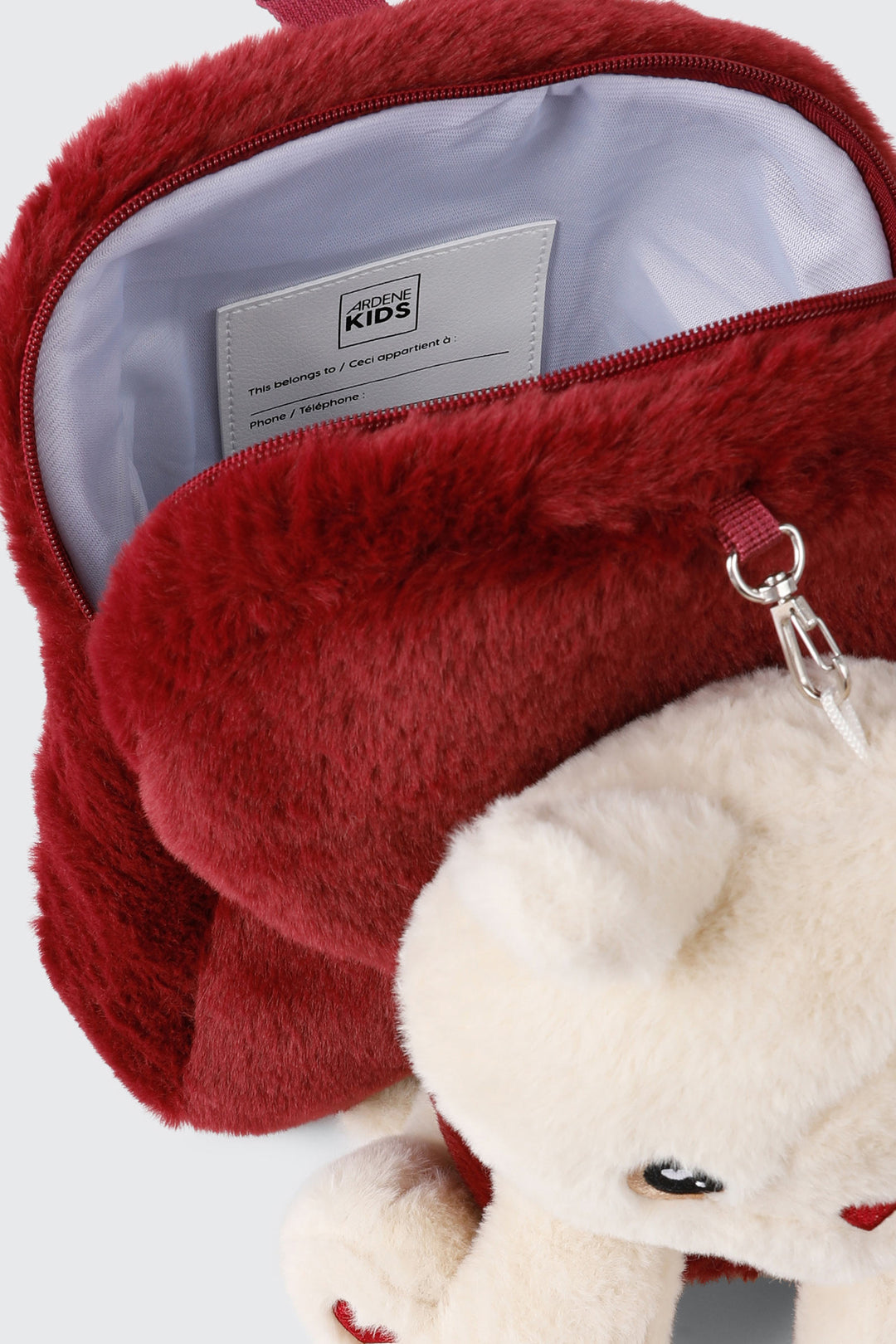 Sac à dos avec chaton en peluche