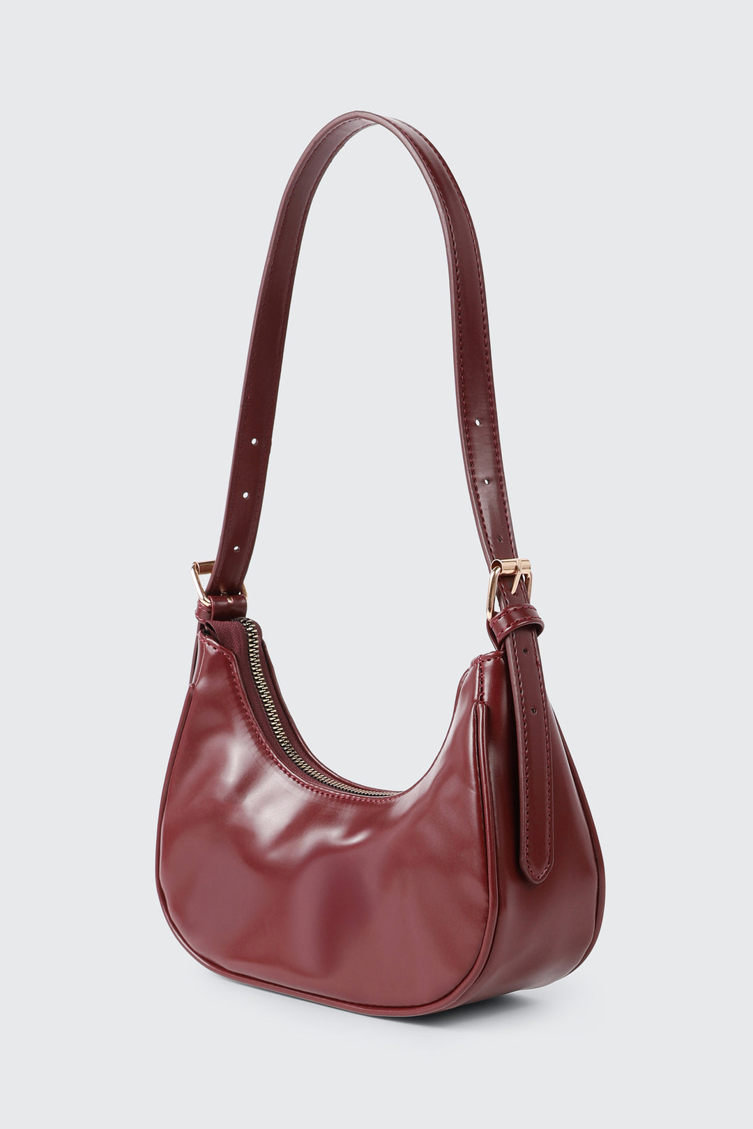 Faux Leather Shoulder Bag