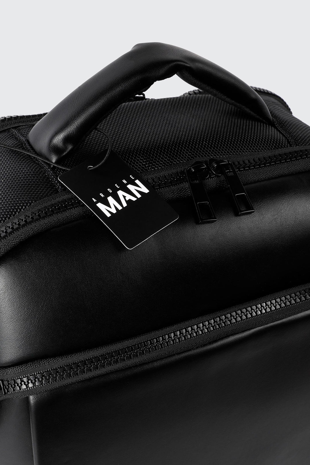 Sac à dos avec empiècements en toile