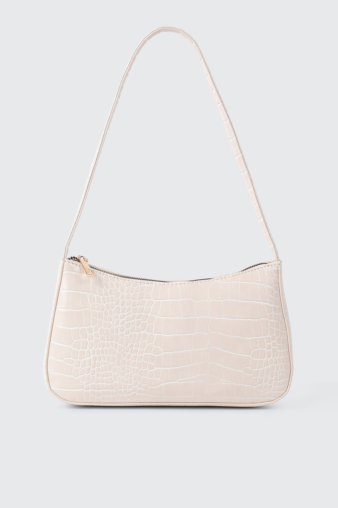 Sac d'épaule embossé croco