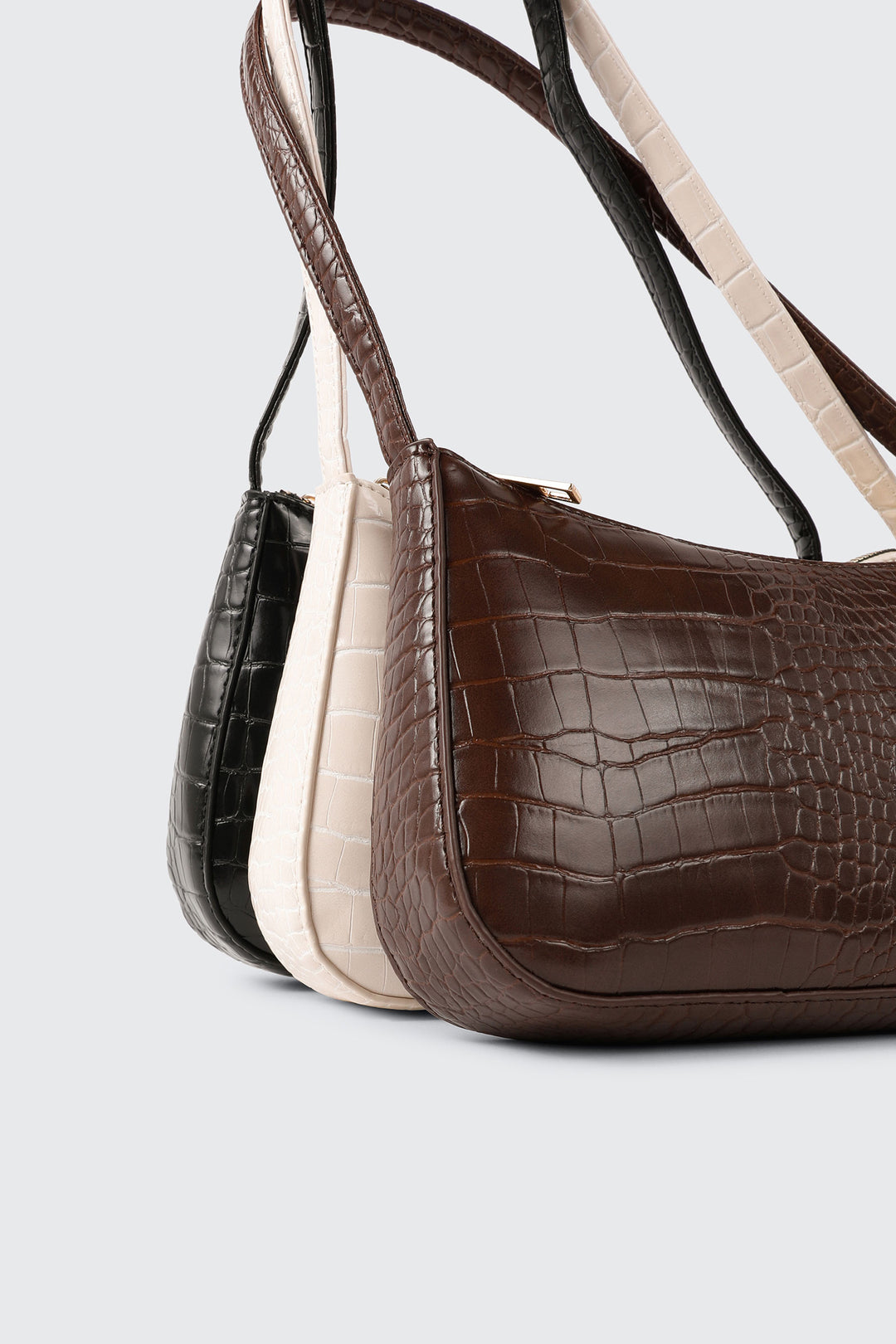 Croco Shoulder Bag