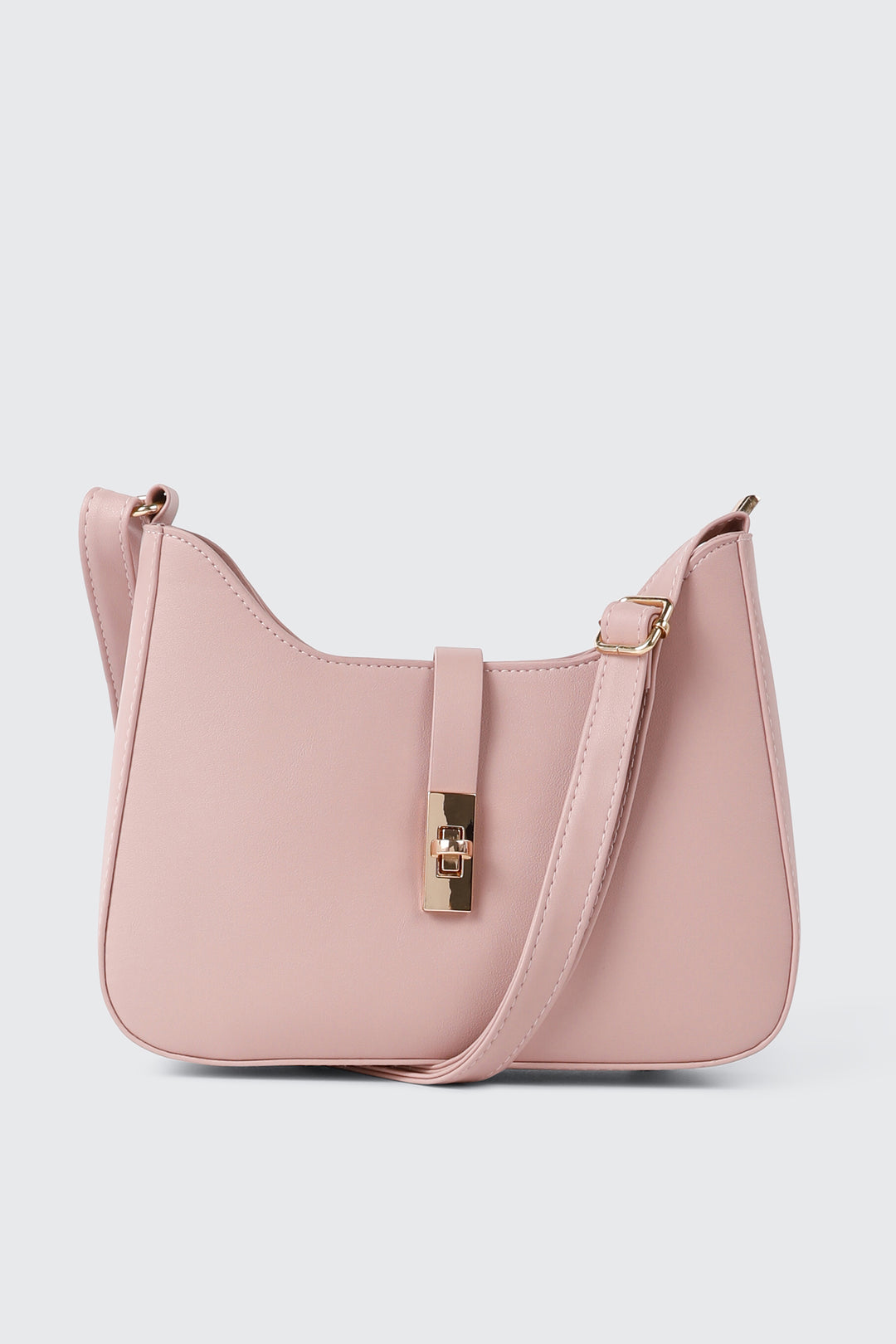 Smooth Faux Leather Crossbody Bag