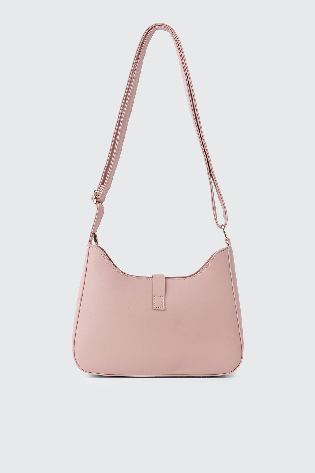Smooth Faux Leather Crossbody Bag
