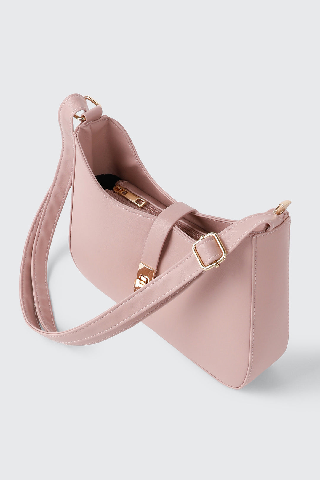 Smooth Faux Leather Crossbody Bag