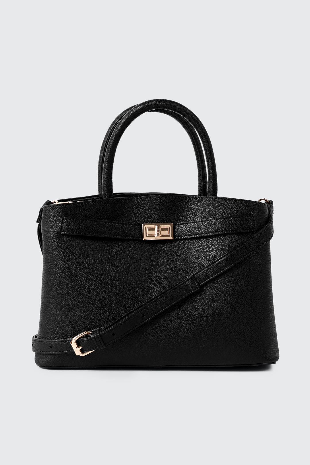 Structured Pebbled Tote Bag