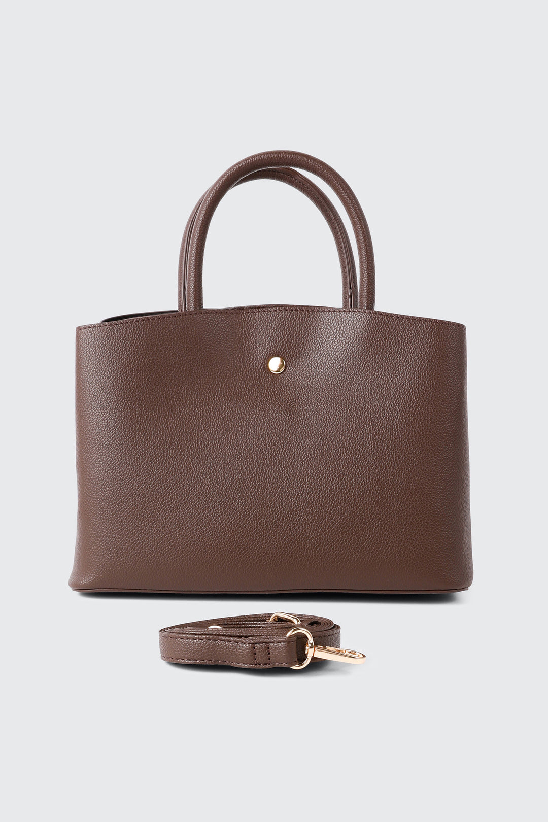 Structured Pebbled Tote Bag