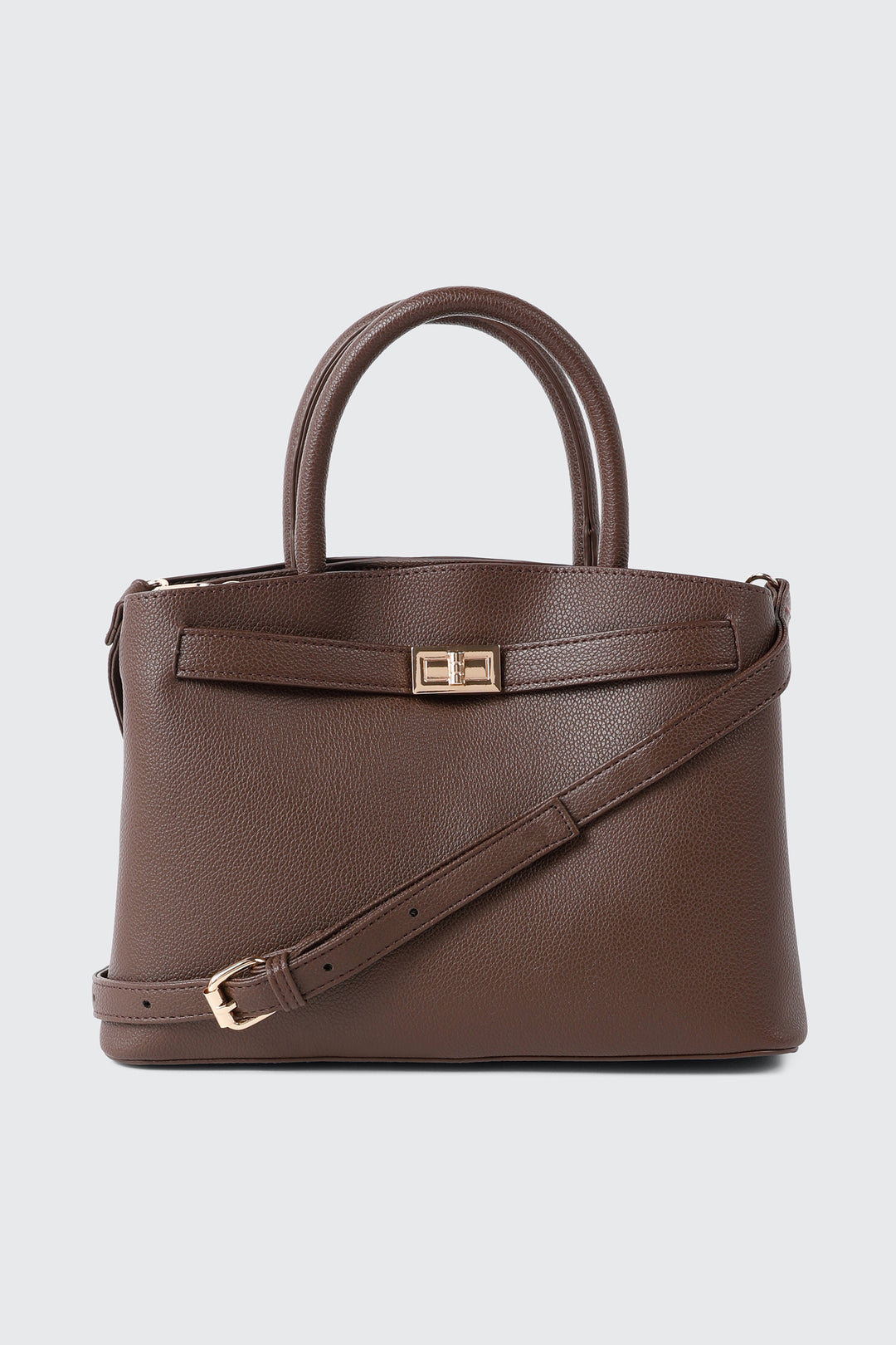 Structured Pebbled Tote Bag