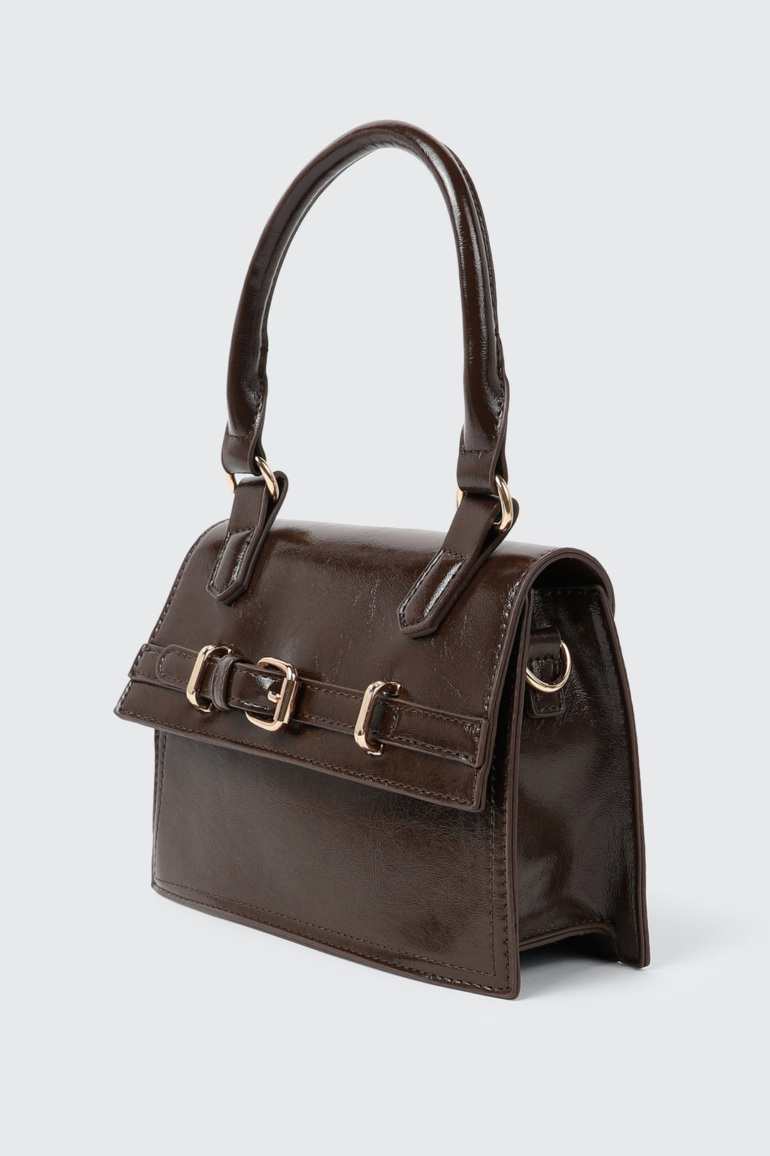 Buckle Detail Mini Handbag