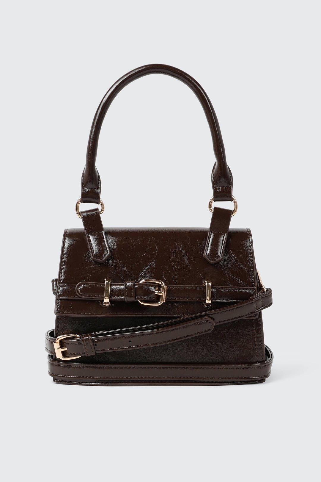 Buckle Detail Mini Handbag