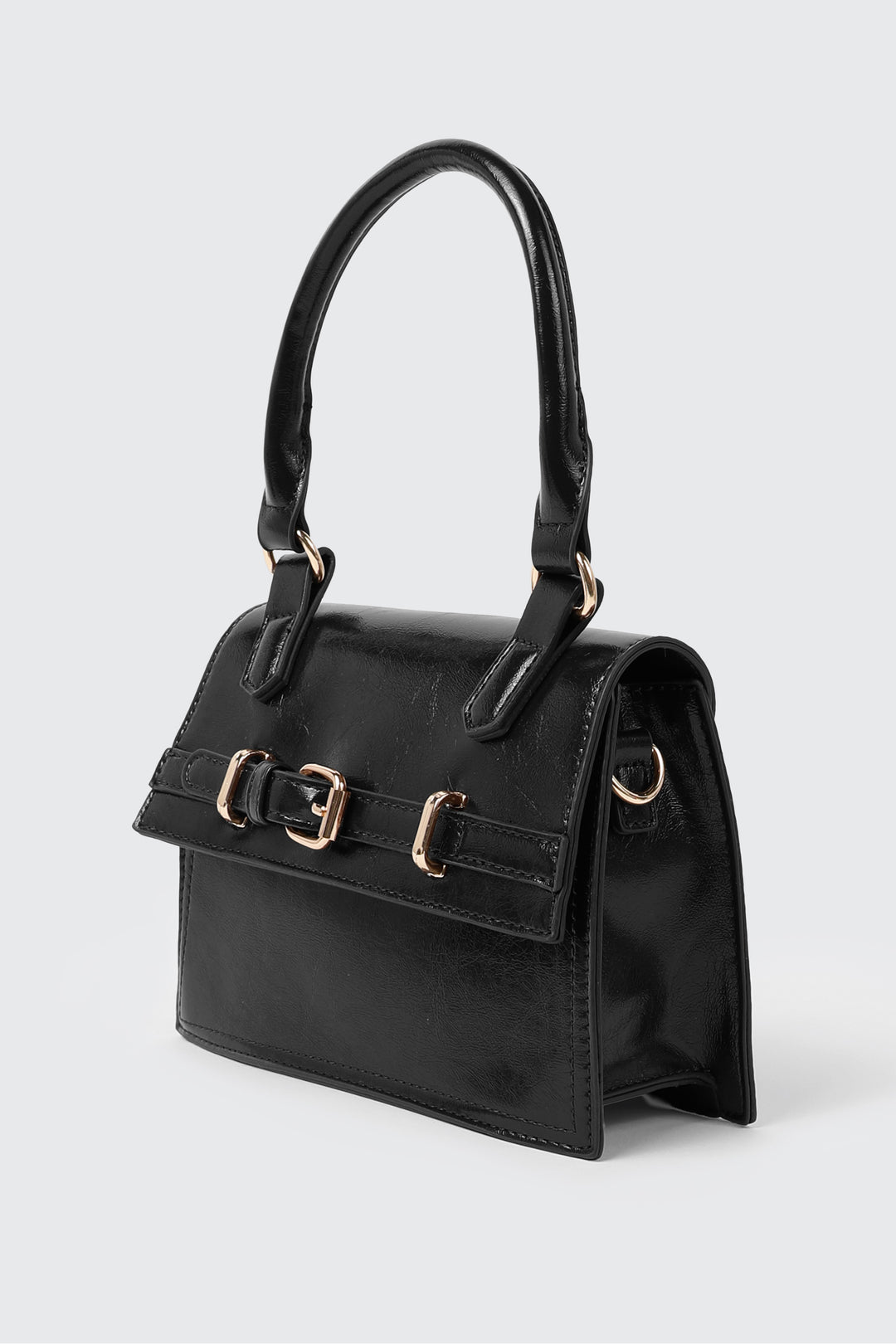 Buckle Detail Mini Handbag