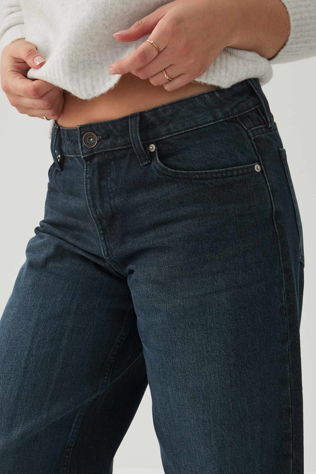 The Off-Duty Fit Low Rise Wide Leg Jean