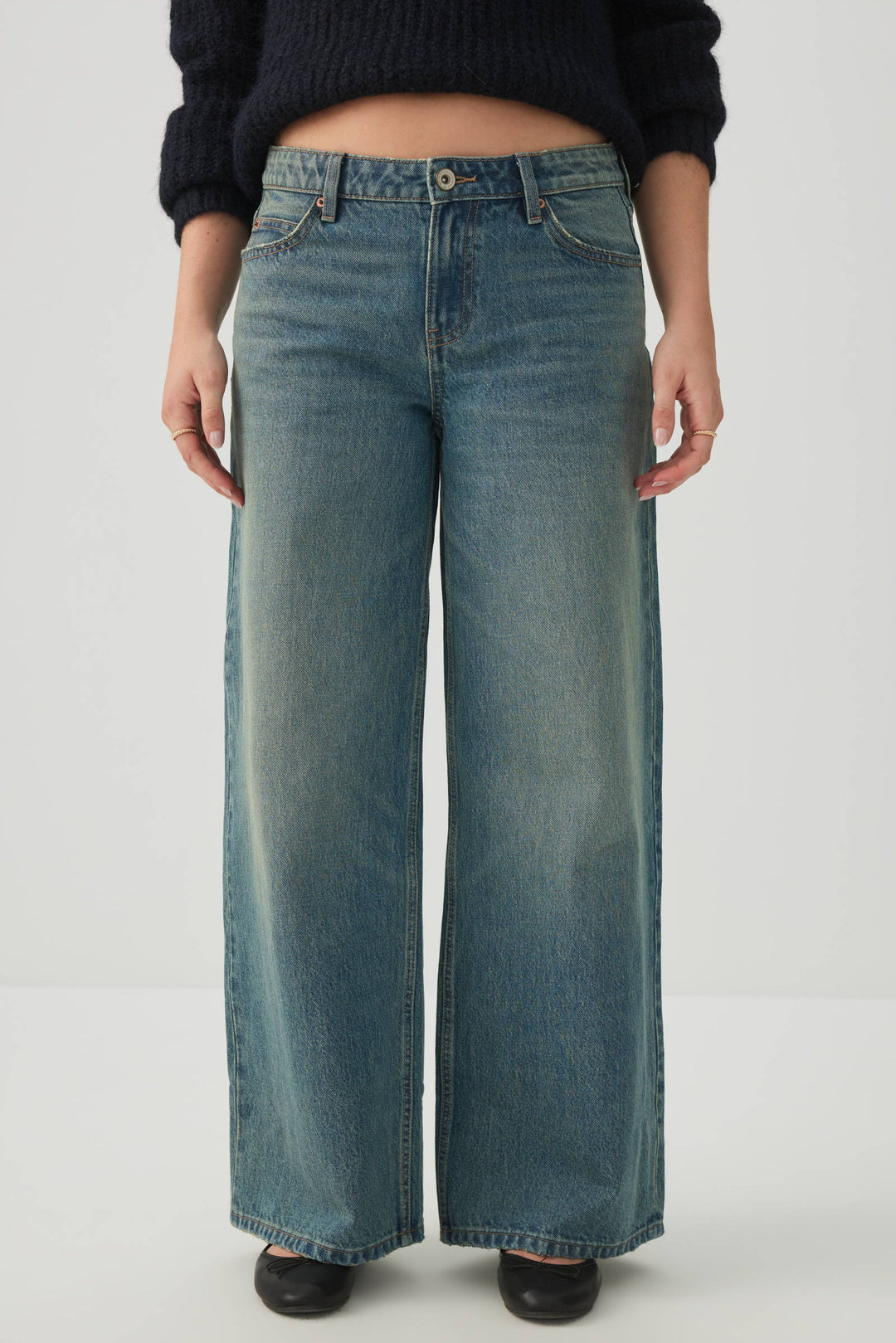 The Off-Duty Fit Low Rise Wide Leg Jean