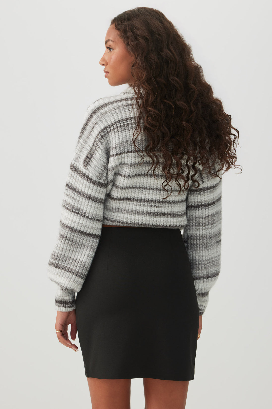 Mini-jupe à taille haute