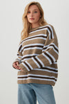 MODERAKNIT™ Oversized Striped Sweater
