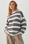 MODERAKNIT™ Oversized Striped Sweater