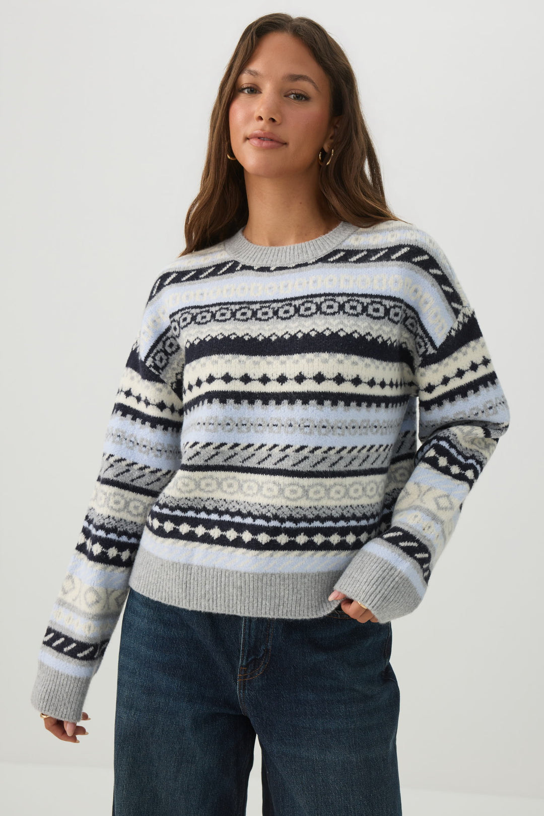 MODERAKNIT™ Boxy Crew Neck Sweater
