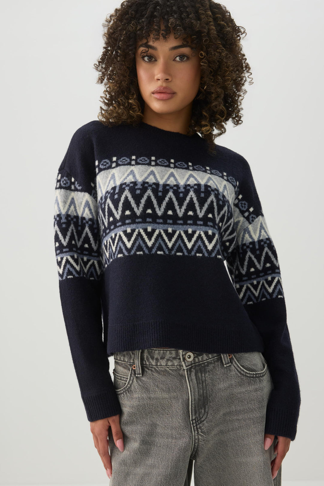 MODERAKNIT™ Boxy Crew Neck Sweater
