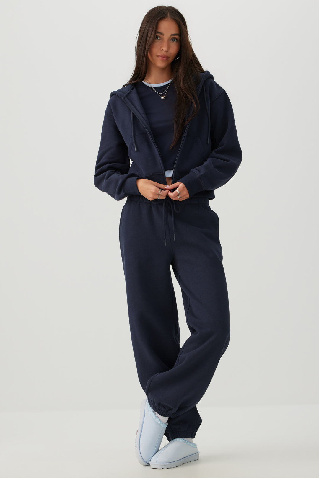 MADESOFT™ Fleece Short Zip Up Hoodie