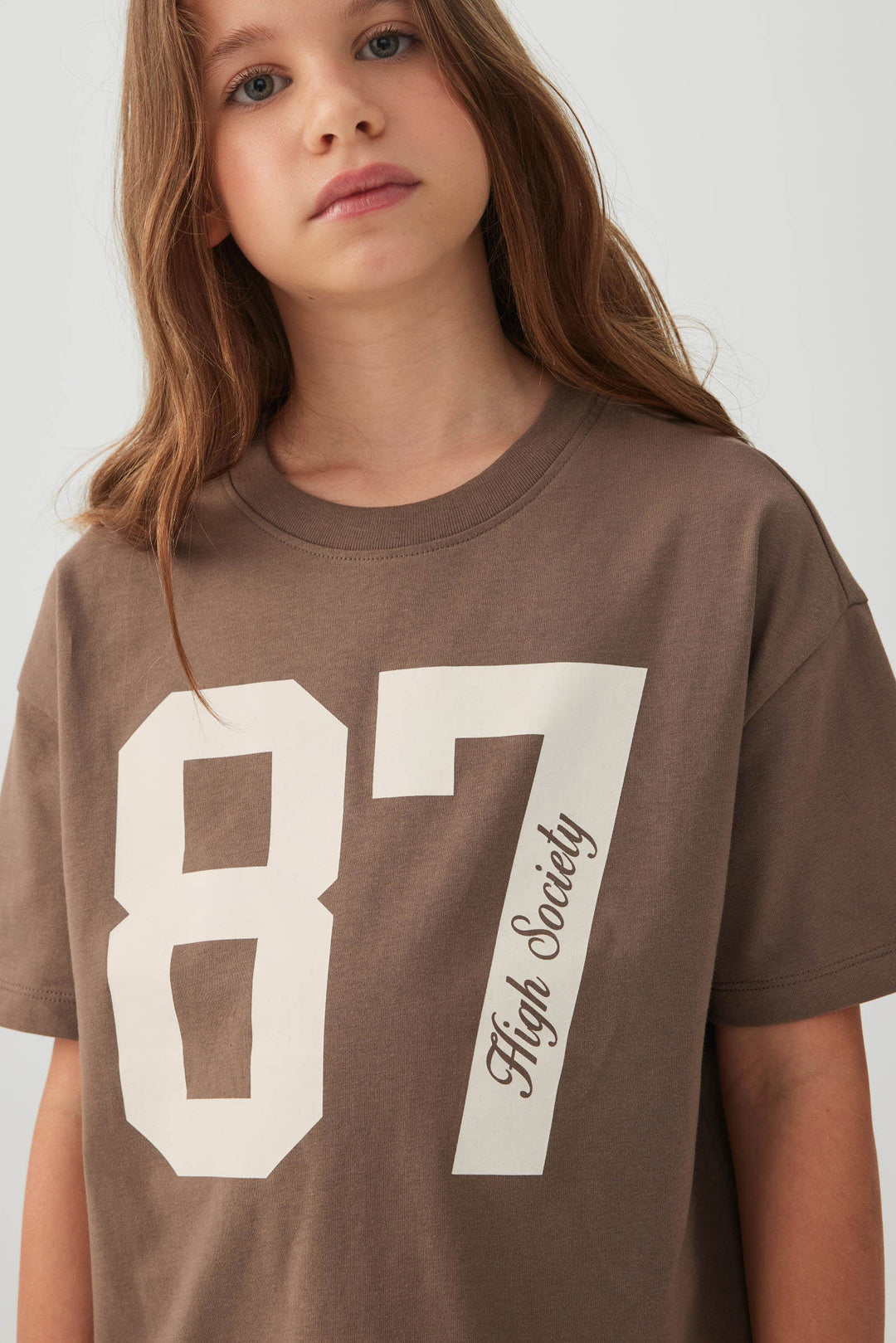 Cotton Oversized 87 Graphic T-Shirt