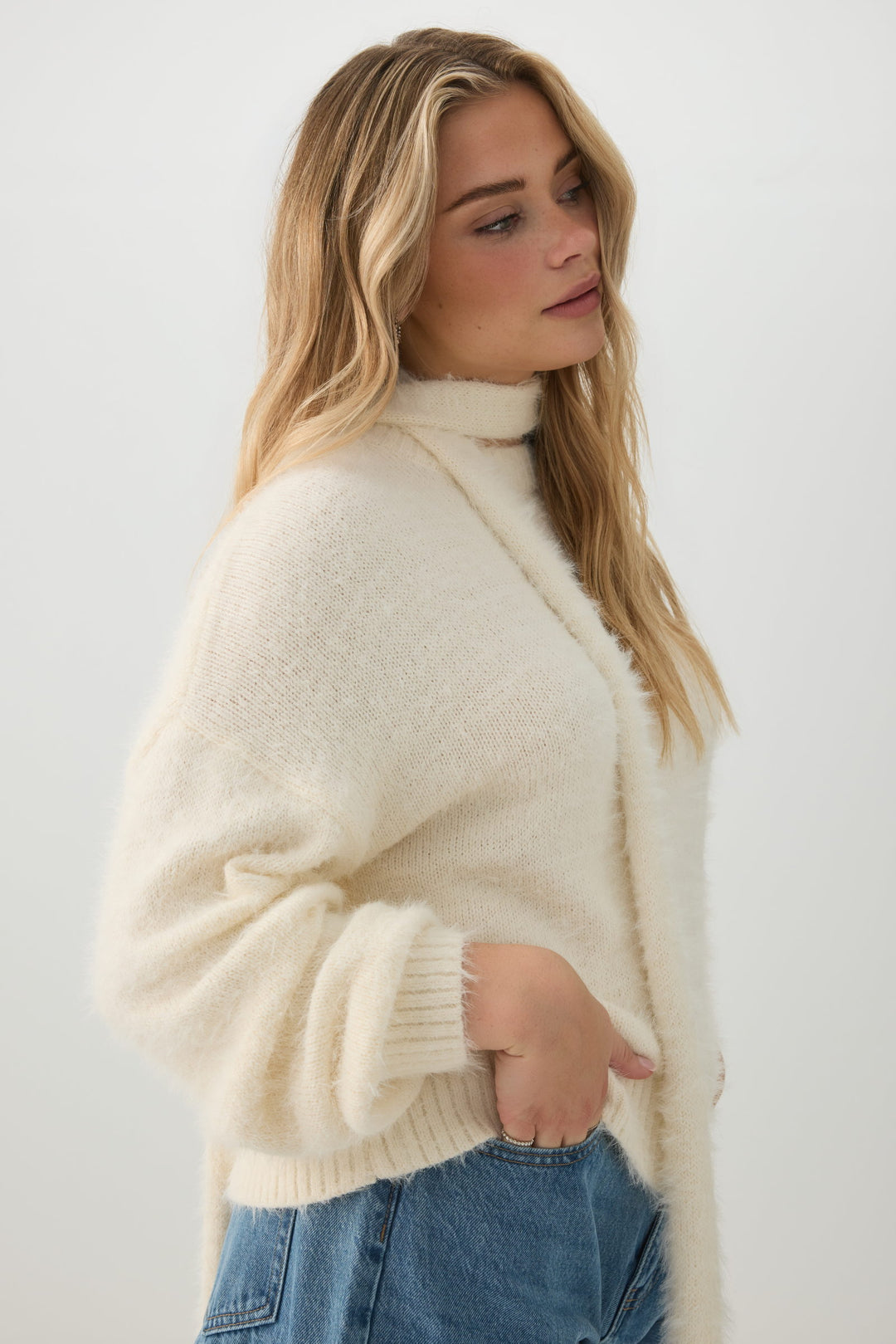 Oversized Sweater with Scarf