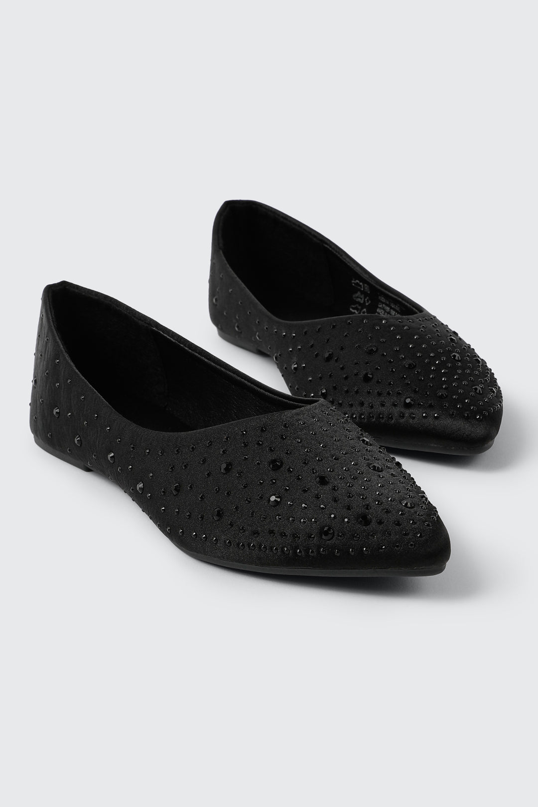 Rhinestone Pointed Toe Flats