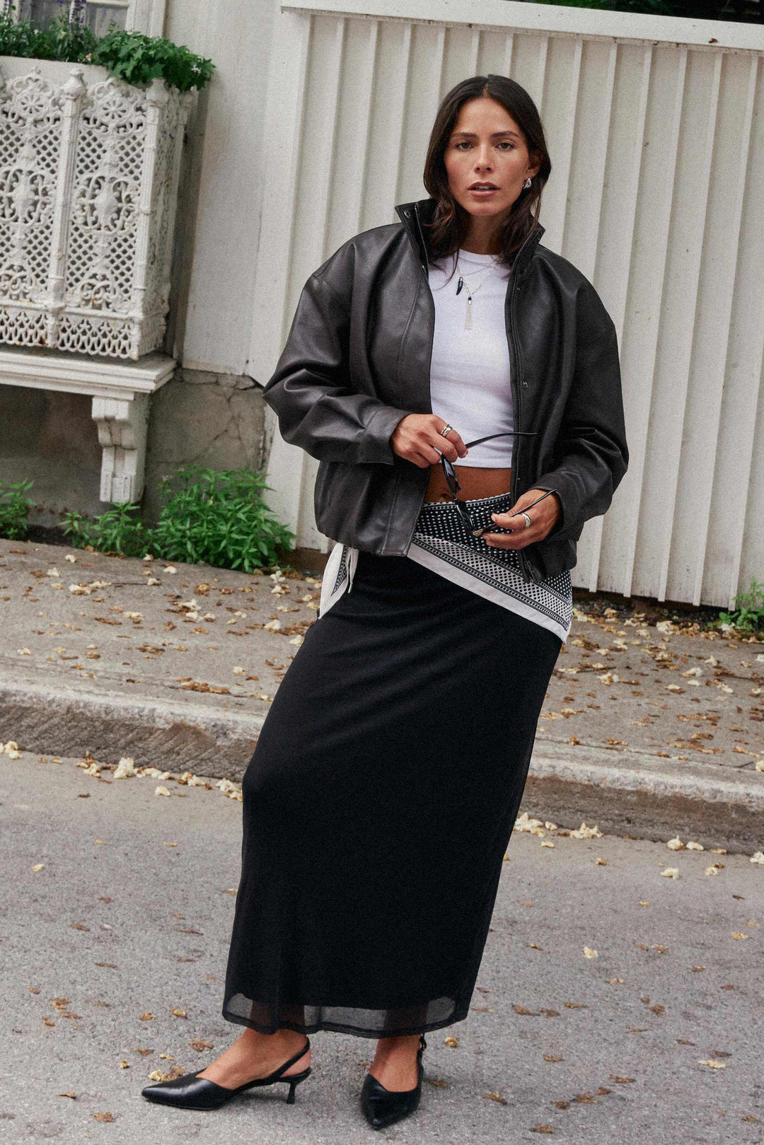 Mesh Maxi Skirt