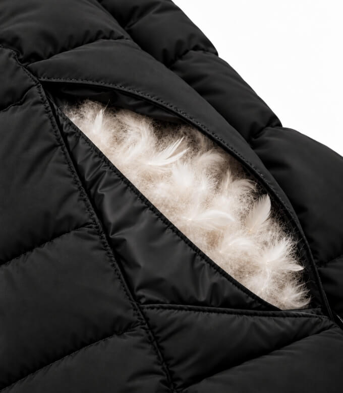 Premium down-blend fill for superior warmth
